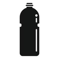 Biologisch abbaubare Plastikflasche Symbol einfacher Vektor. Ökologie recyceln vektor