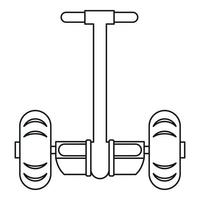 Segway-Transportsymbol, Umrissstil vektor