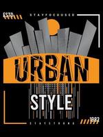 modern urban typografi t-shirt design vektor