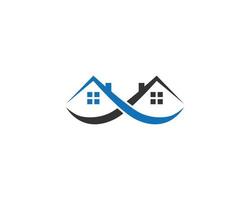 modernes haus immobilien logo vorlage illustration design vektor symbol.