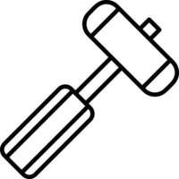 Reflexhammer kreatives Icon-Design vektor