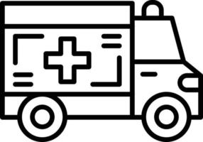 Krankenwagen kreatives Icon-Design vektor