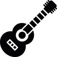 Akustikgitarre kreatives Icon-Design vektor