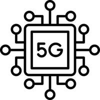 5g kreatives Icon-Design vektor