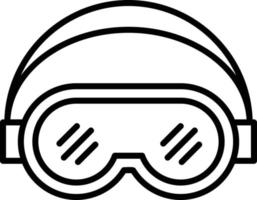 Skibrille kreatives Icon-Design vektor