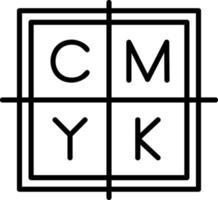 kreatives CMYK-Icon-Design vektor