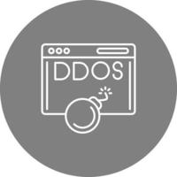 Ddos-Angriffsvektorsymbol vektor