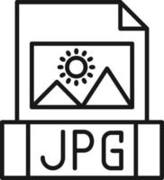 jpg-Datei kreatives Icon-Design vektor