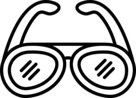 Sonnenbrille kreatives Icon-Design vektor