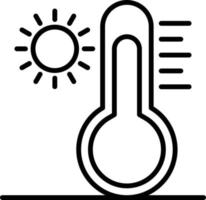 kreatives Icon-Design bei hohen Temperaturen vektor