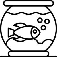 Fish Bowl kreatives Icon-Design vektor