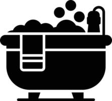 Badewanne kreatives Icon-Design vektor