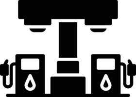 Tankstelle kreatives Icon-Design vektor