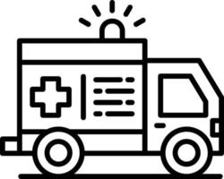 Krankenwagen kreatives Icon-Design vektor