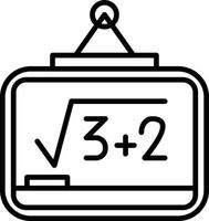 Whiteboard kreatives Icon-Design vektor