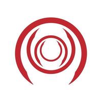Symbol Hurrikan abstrakte Design-Ikone. kann für Logos, Unternehmen, Websites und Unternehmen verwendet werden vektor