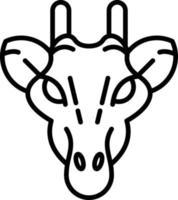 Giraffe kreatives Icon-Design vektor