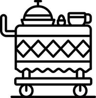 Food Cart kreatives Icon-Design vektor