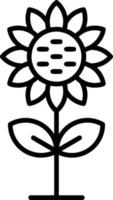 Sonnenblume kreatives Icon-Design vektor