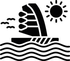 Windsurf kreatives Icon-Design vektor