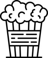 Popcorn kreatives Icon-Design vektor