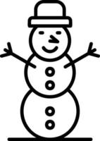 Schneemann kreatives Icon-Design vektor