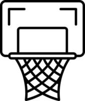 Basketballkorb kreatives Icon-Design vektor