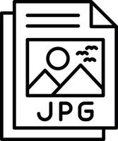 jpg-Datei kreatives Icon-Design vektor