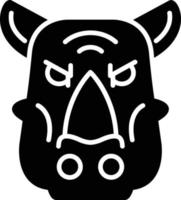Nashorn kreatives Icon-Design vektor