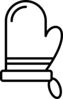 Küchenhandschuh kreatives Icon-Design vektor