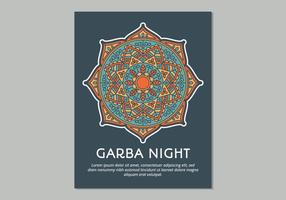 Garba Plakat-Schablone vektor