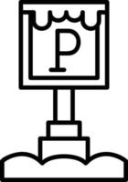 Parkschild kreatives Icon-Design vektor