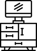 TV tabell kreativ ikon design vektor