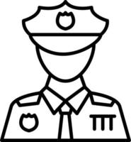 Polizist kreatives Icon-Design vektor