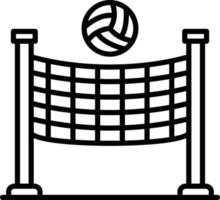 Volleyball kreatives Icon-Design vektor