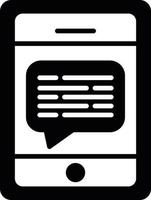 Nachricht am Telefon kreatives Icon-Design vektor
