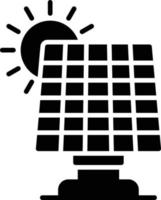 Solarpanel kreatives Icon-Design vektor