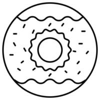 Donut, der leicht geändert oder bearbeitet werden kann vektor