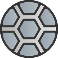 Fußball-Ball-Vektor-Icon-Design vektor