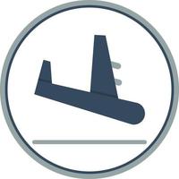 Flugzeug Ankunft Vektor Icon Design