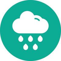 moln regn vektor ikon design