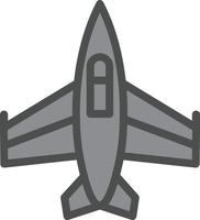 Kampfjet-Vektor-Icon-Design vektor