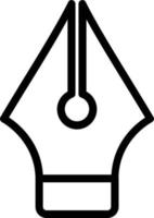 Stiftfeder-Vektor-Icon-Design vektor