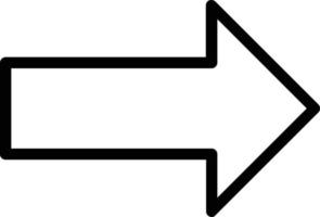 langer Pfeil alt rechts Vektor-Icon-Design vektor