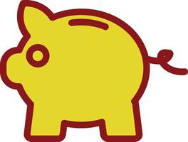 Sparschwein-Vektor-Icon-Design vektor