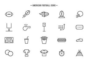 Gratis amerikanska fotbollsvektorer vektor