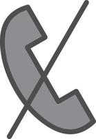 Telefon Slash-Vektor-Icon-Design vektor