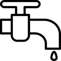 Wasserhahn-Vektor-Icon-Design vektor