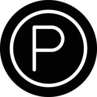 Parkplatz-Vektor-Icon-Design vektor