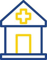 Krankenhaus-Vektor-Icon-Design vektor